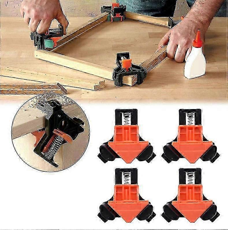 4Pcs Corner Clamp Adjustable 90 Degree Right Angle Fixer