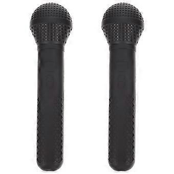 Kids Use Plastic Microphone Toy Simulated Microphone 2Pcs