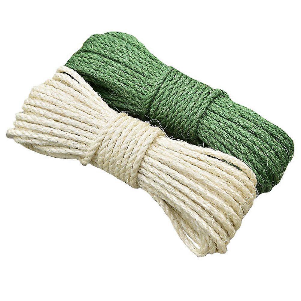 Natural Hemp Rope Cat Scratching Post Replacement 2Pcs for Cat Scratch DIY