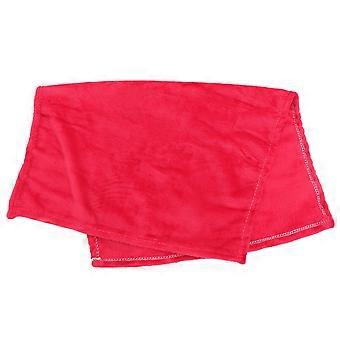 Pet Blanket Flannel Fleece for Warming Use Bright Red