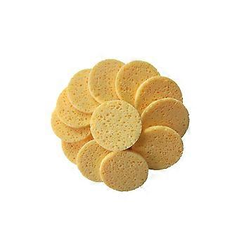 20stk hudvenlig makeup bomuld svamp bomuldspuder makeupfjerner puder ansigtsrensning puff hudfarve (rund 70x8mm)