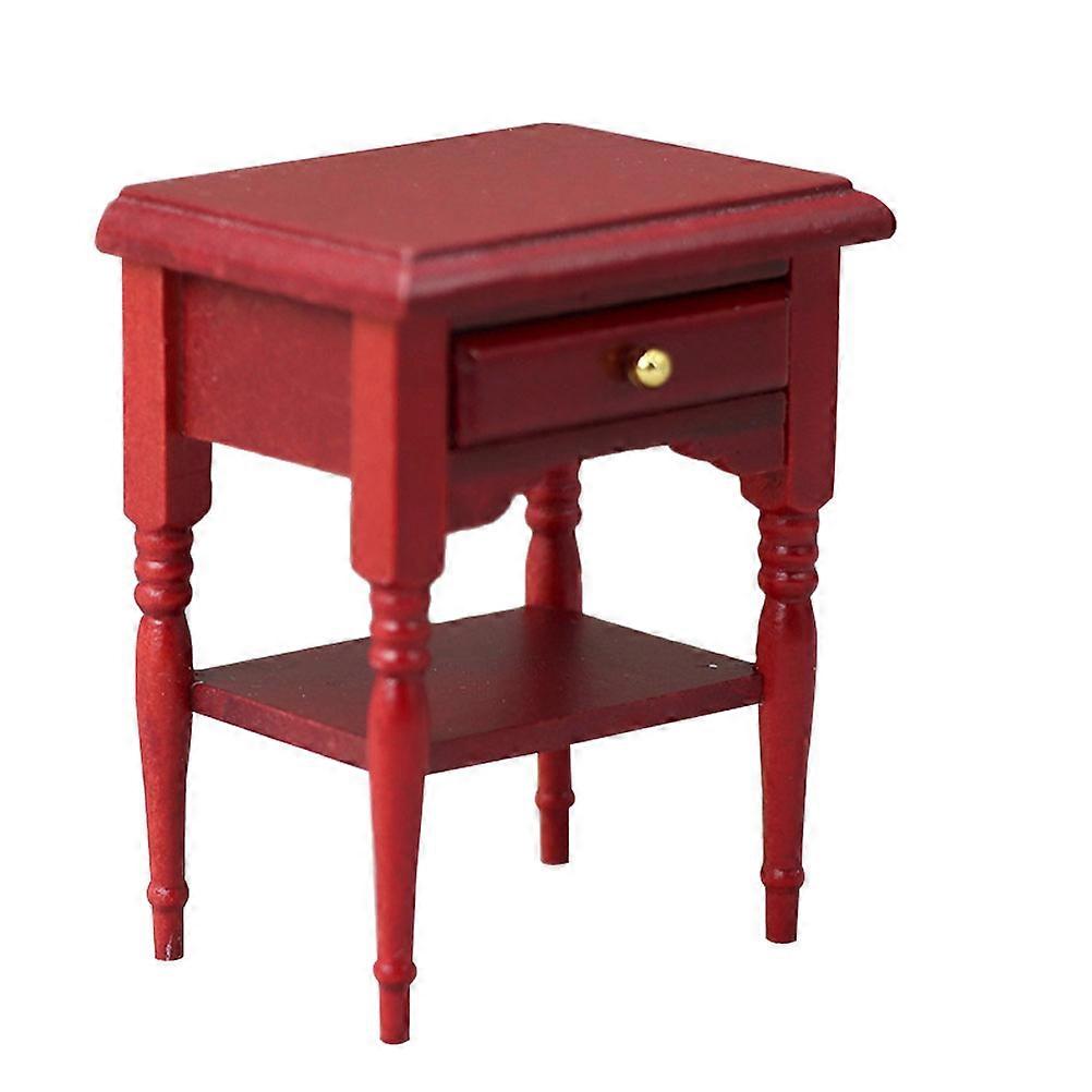 Miniature Wood Bedside Table for Decor Mini Night Table Model