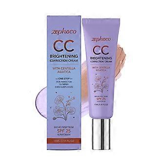 Zephoco, creme multifuncional com mudança de cor (roxo): um produto de maquiagem leve, natural e não oleoso, ideal como base.