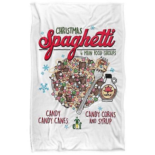 Elf Spaghetti Soft Touch Christmas Blanket