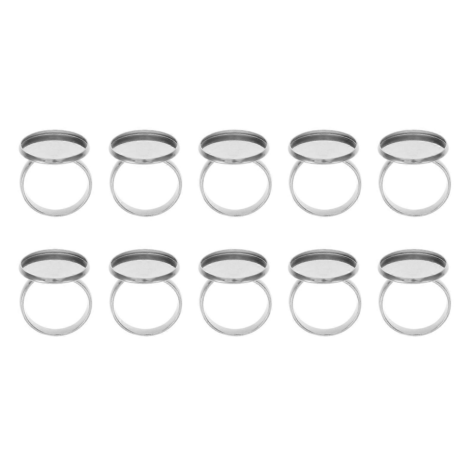 Adjustable Ring Holder Stainless Steel Ring Base for DIY 20Pcs Set