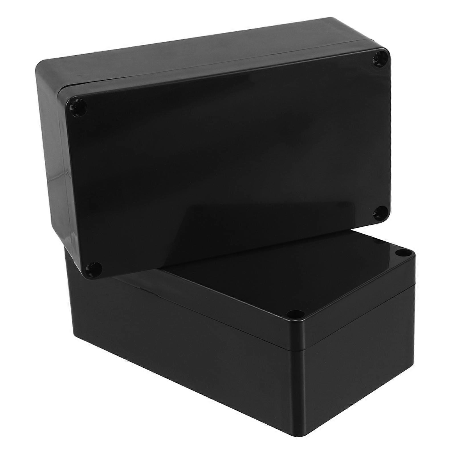 Outdoor Waterproof Electrical Box ABS Junction Box for Electronics 2Pcs