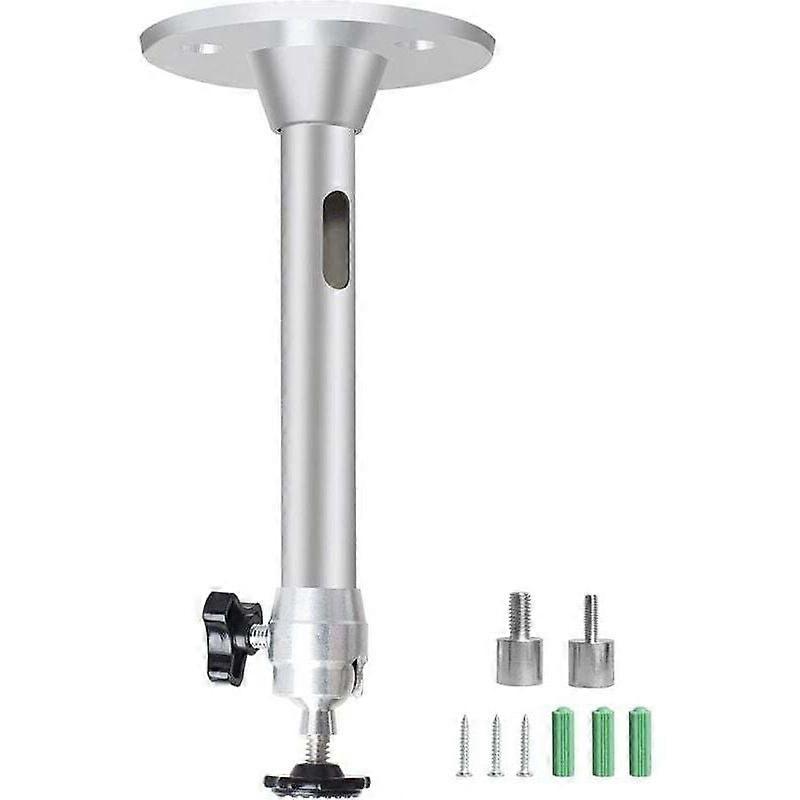 Ceiling Projector Mount, Wall/Ceiling Mount, Adjustable Projector Mount, Universal Aluminum Ceiling Bracket (Silver)
