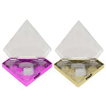 False Eyelash Organizer Diamond Shaped for Lash Storage 14Pcs Boxes