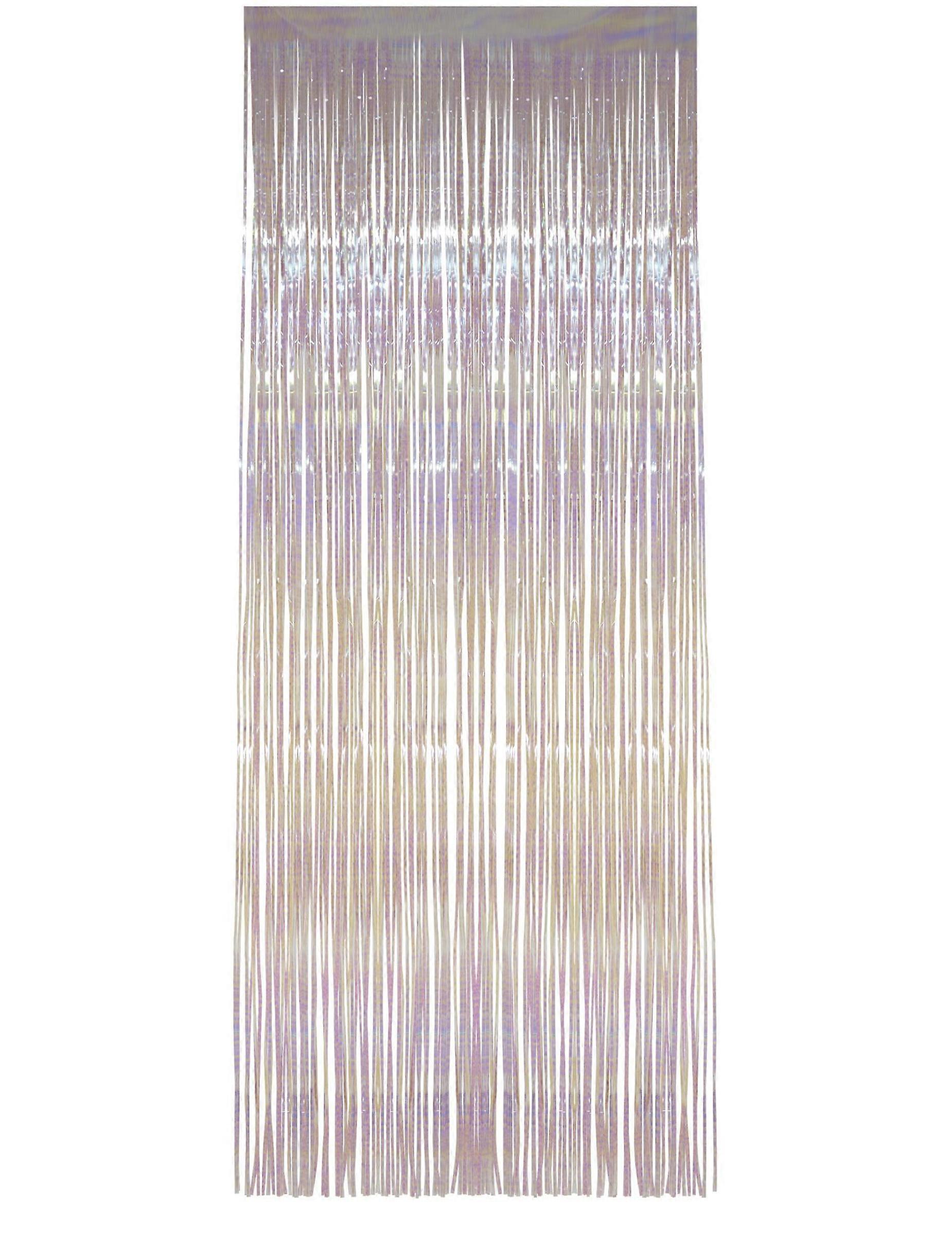 White shimmering curtain