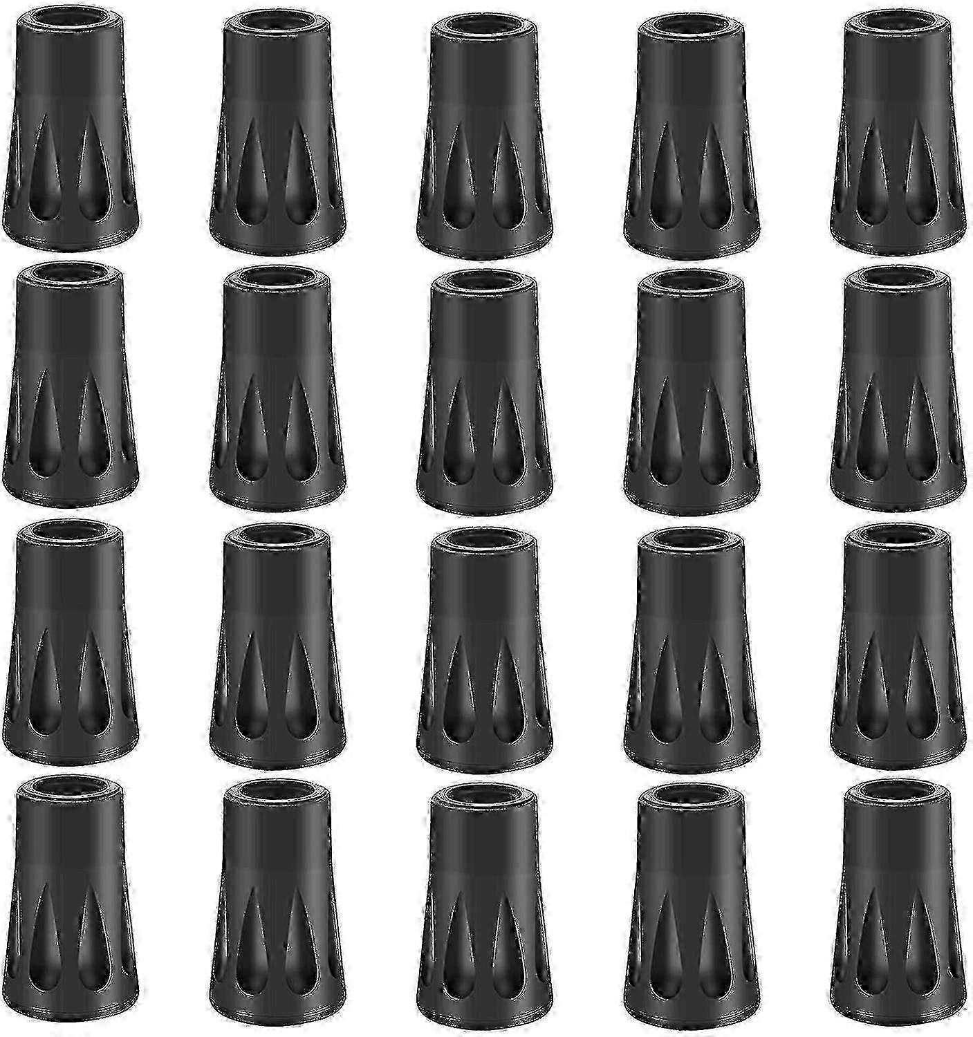 20 X Rubber Buffer Set Hiking Poles Rubber Buffer Nordic Walking Pads