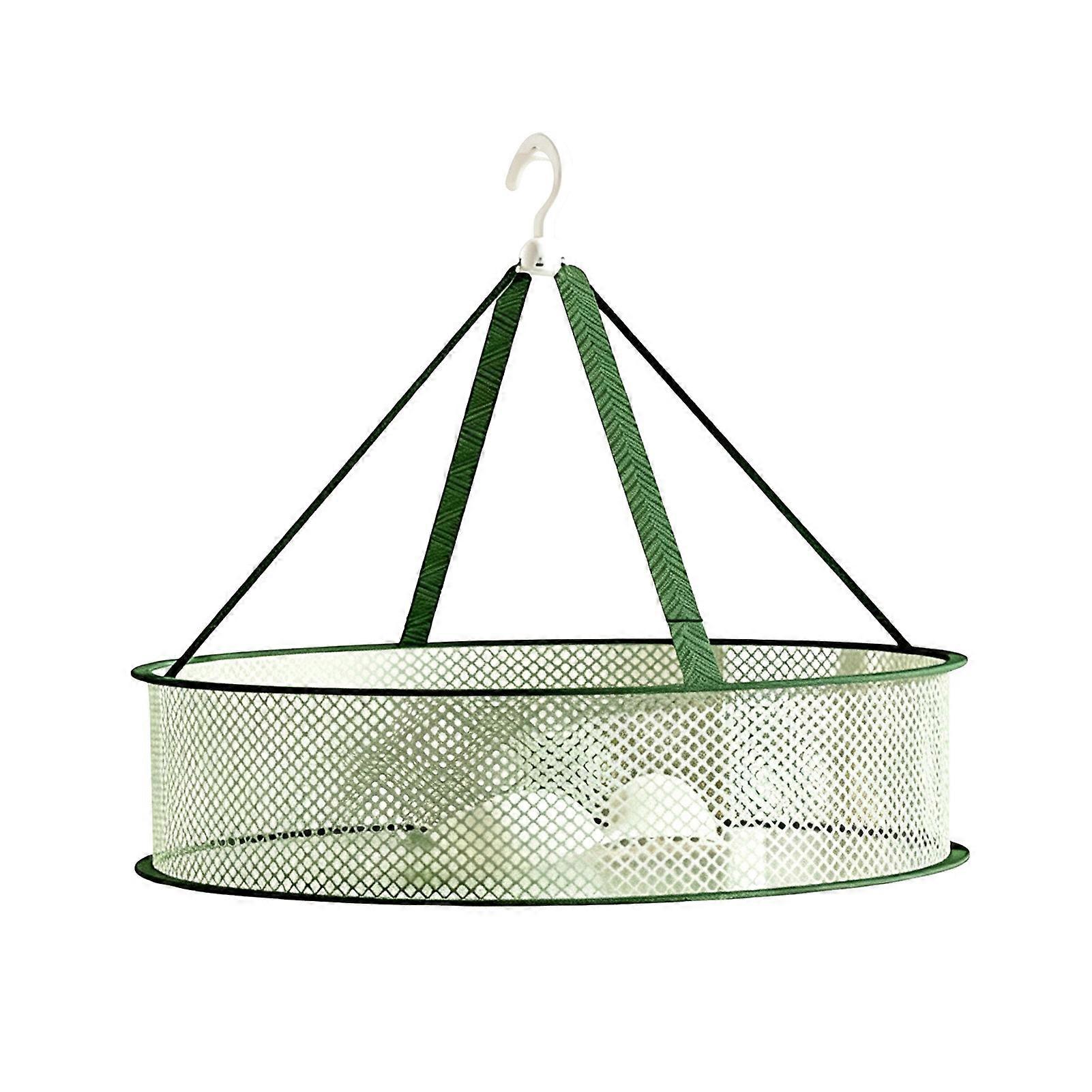 3 Tier Foldable Hanging Drying Rack Mesh Laundry Basket for Sweaters