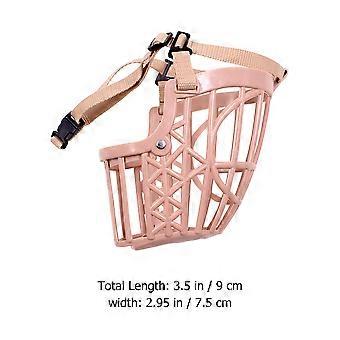 Pet Dog Mouth Cover Small Dog Muzzle for Anti-Bite Pink