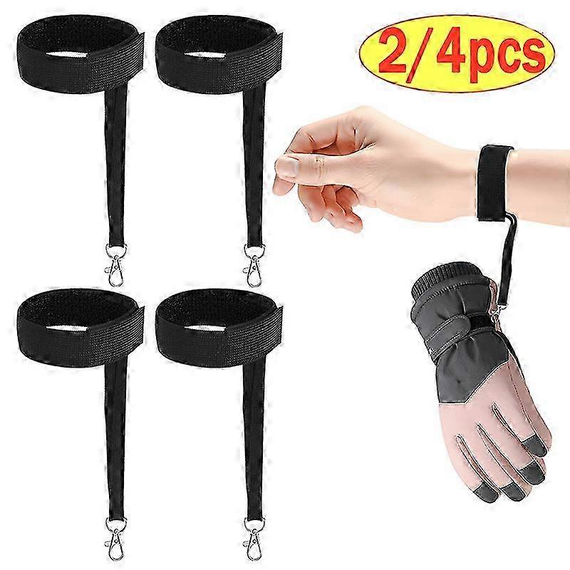 Adjustable Elastic Ski Glove Straps