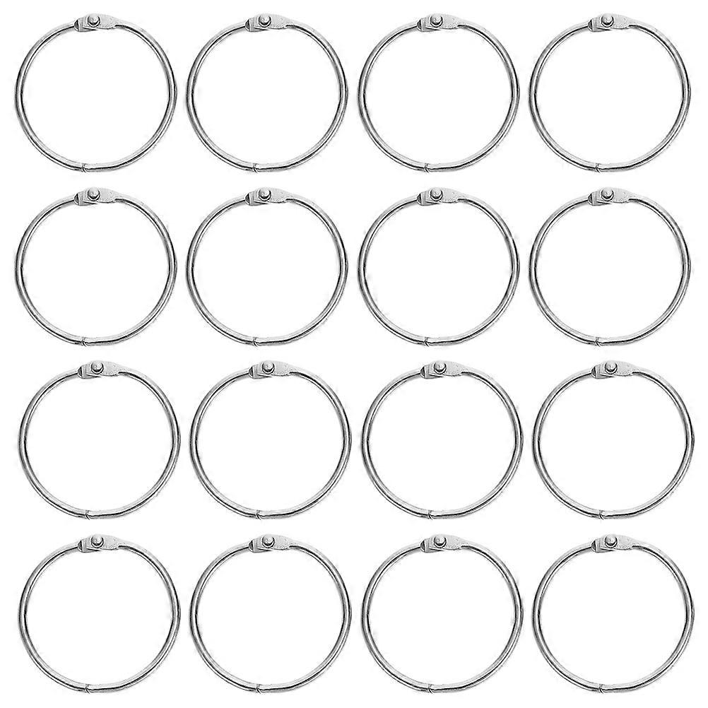 Metal Binder Rings Silver 20Pcs for Practical Daily Use Multi-Function Rings