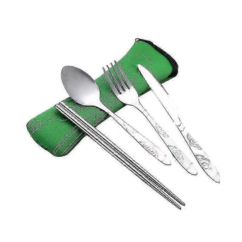 Compact Stainless Steel Dining Kit