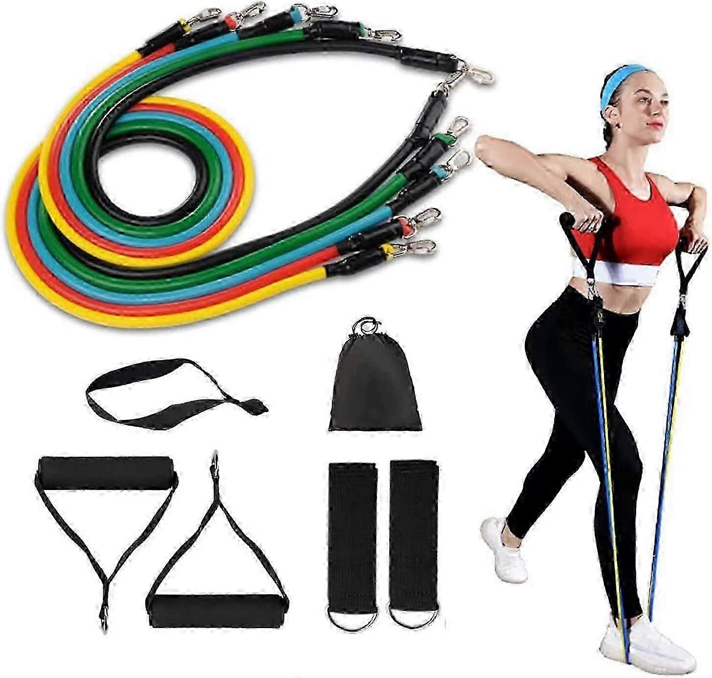 5-Level Latex Resistance Bands Set