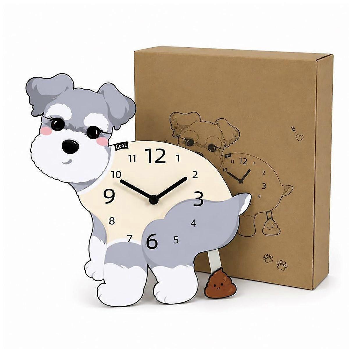 Dog Silent Creative Clock, Poop Pendulum