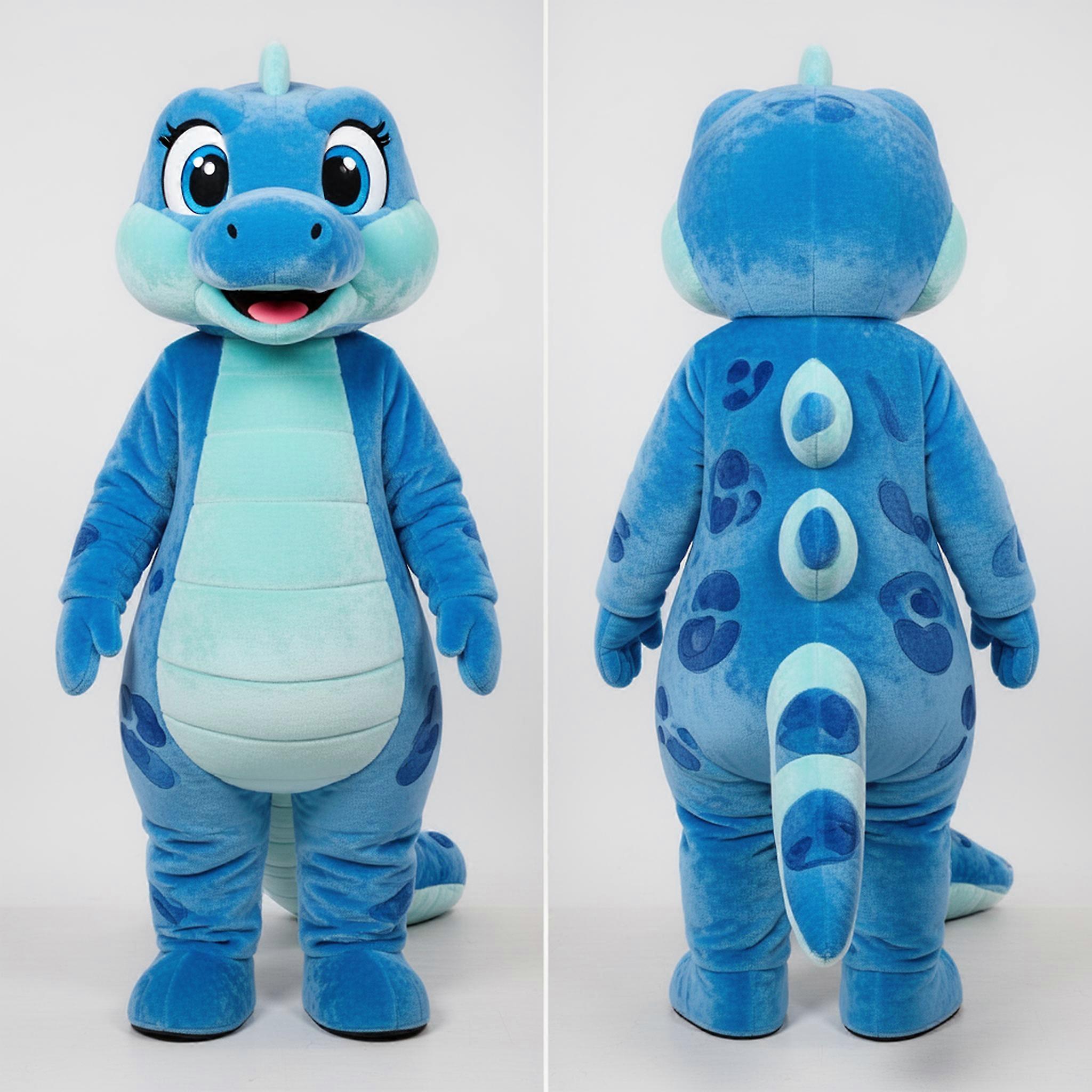 MASTICOT Azure Cartoon Snake Mascot