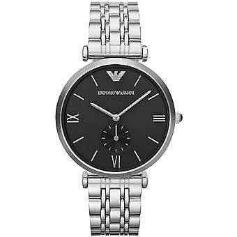 Armani gianni t-bar Quartz Analog Man Watch with AR1676 Stainless Steel Bracelet