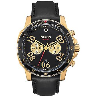 Nixon the Ranger Watch for Analog Man of Japanese Quartz with A940513 Cowskin Bracelet