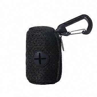 Dog Bag Dispenser with Carabiner - Portable Waste Bag Holder for Pets and Outdoor Walks