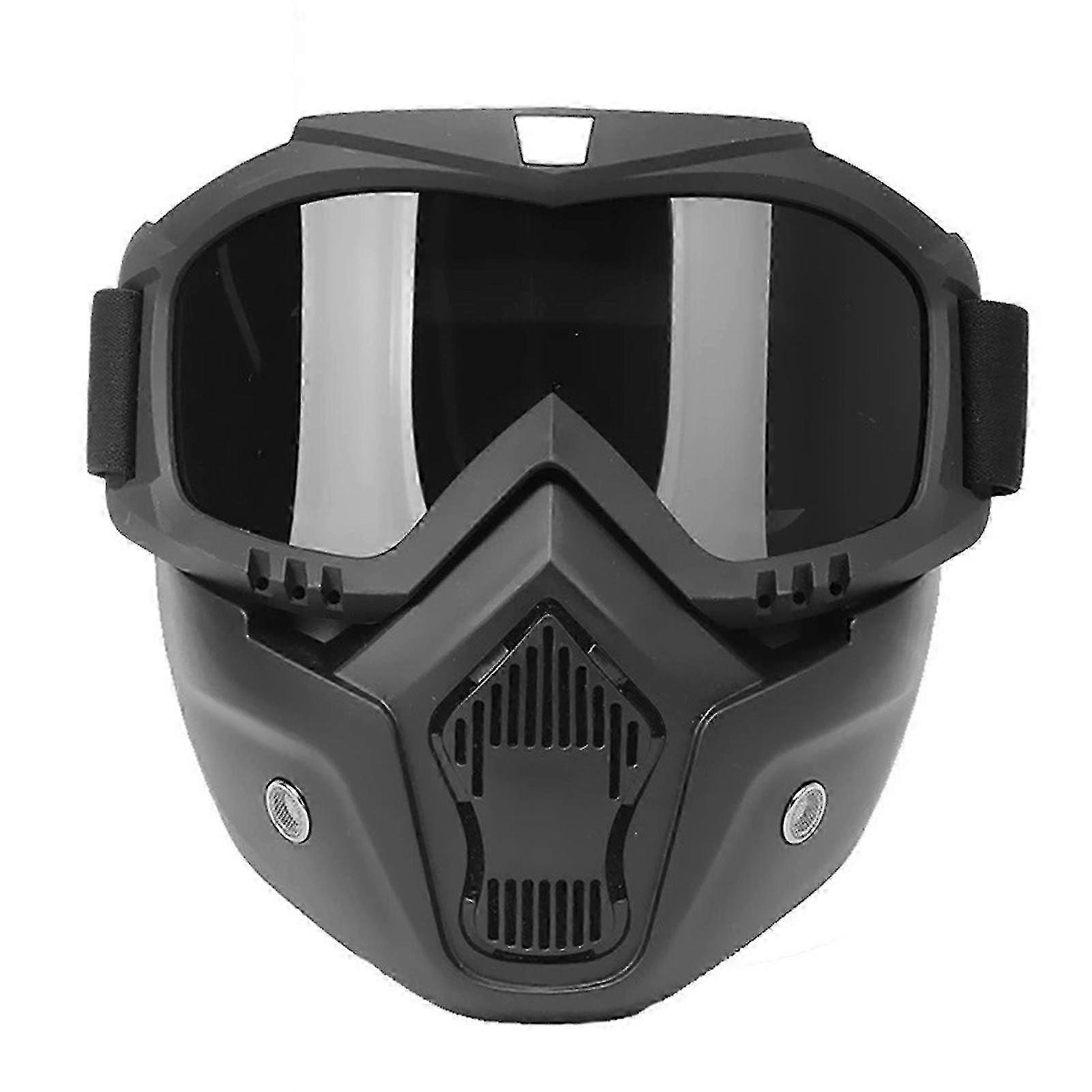 Dust-Resistant Open-Helmet Goggles With Filter