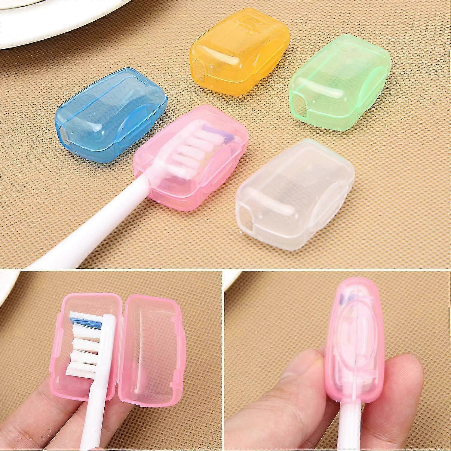 5 Pack Toothbrush Head Protective Cases
