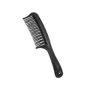Detangling Hair Comb Dual Row for Curly Hair HeatResistant AntiStatic Styling Black 7.87'x1.77'