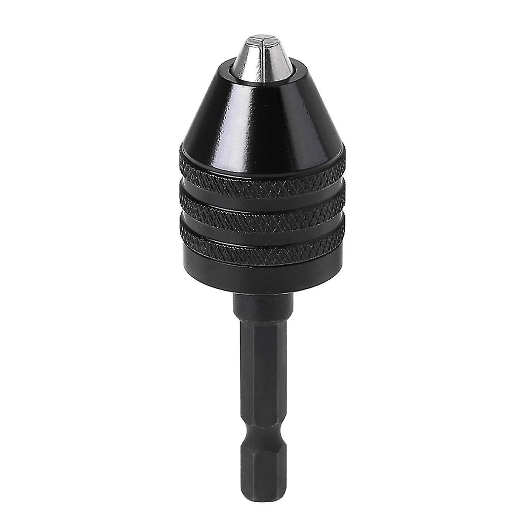 1/4" Keyless Drill Bit Chuck Adapter Converter Quick Change 0.8-8mm Hex Shank