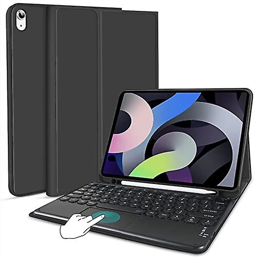 Timoom Touchpad Round Key Keyboard Case For Ipad Air 5th Generation 2022 Case/ipad Air 4th Generation 2020 Case 10.9 Inch With Pencil Holder,wireless
