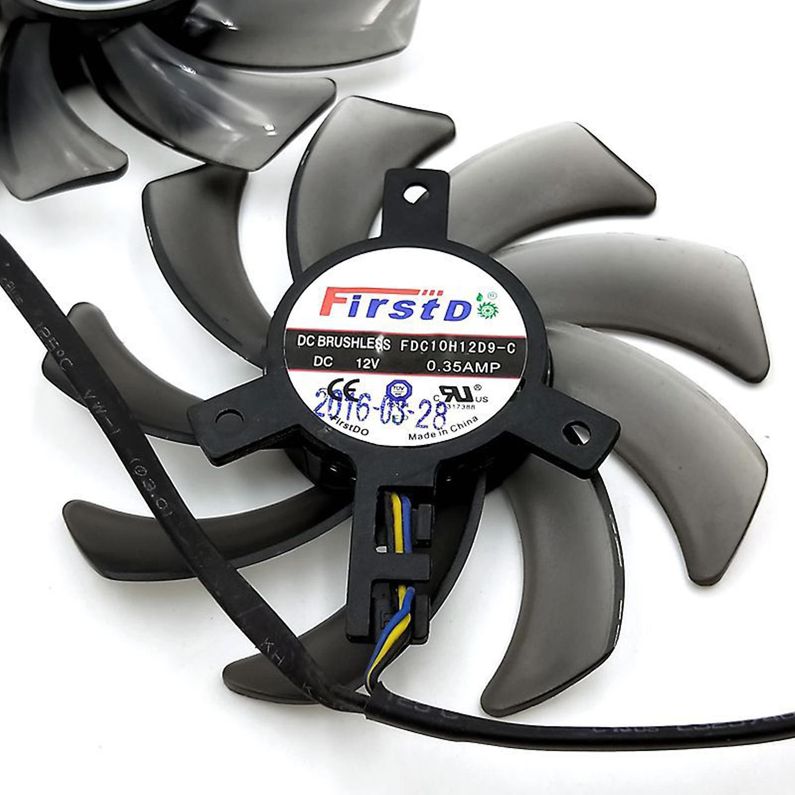 2pcs 85mm Fdc10h12d9-c Cooler Fan For Gtx 1070/1070ti 8g Dual 1060 ...