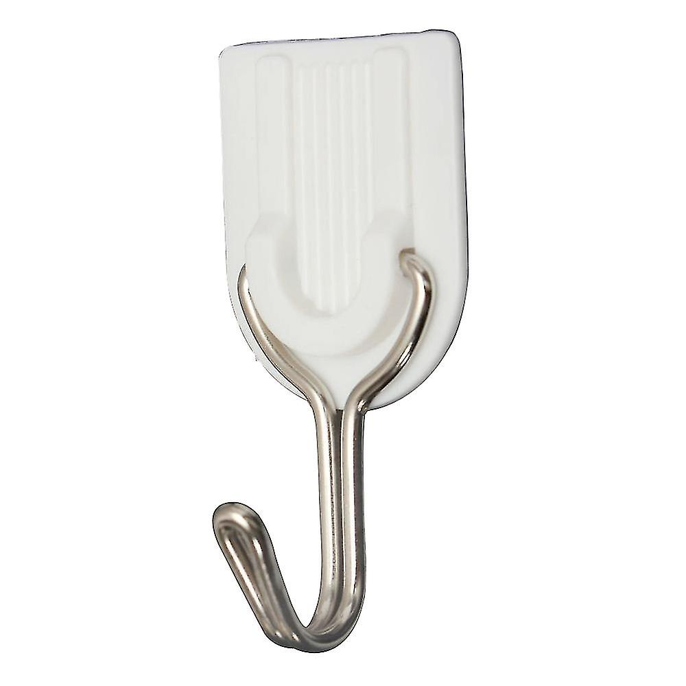 6ピースウォールドアフックタオルホルダー粘着性バスルームキッチングルーフックホワイト