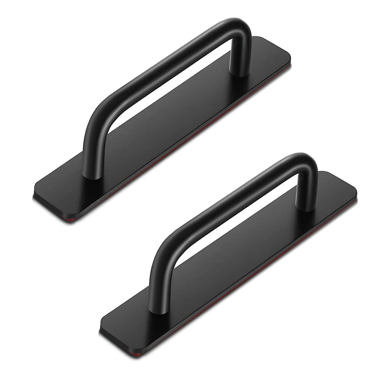 Self-Stick Instant Cabinet Drawer Pulls - 2pcs Aluminum Alloy Drawer Push Pull Handles Helper with Adhesive Door Handle for Kitchen Cabinet Drawer Win