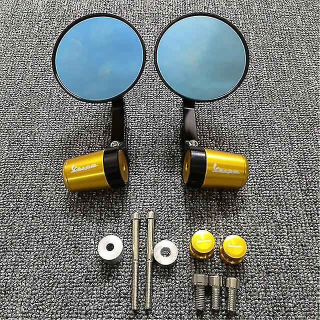 Cycle Cnc Round Bar Bar End View S Ba Slider Grip Plug For Vespa Gts Sprint Primavera 150 300 125 250