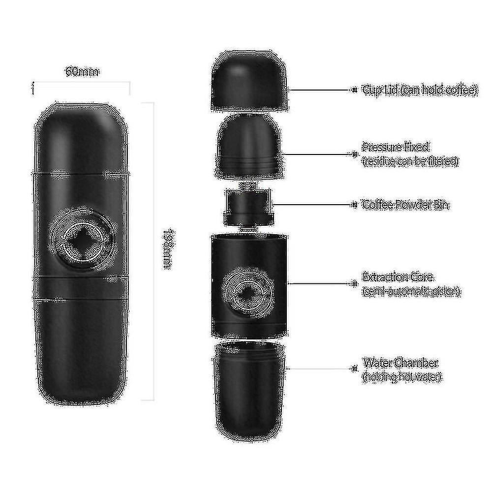 Mini Coffee Machine Pressure Espresso For Car Camping Home Office