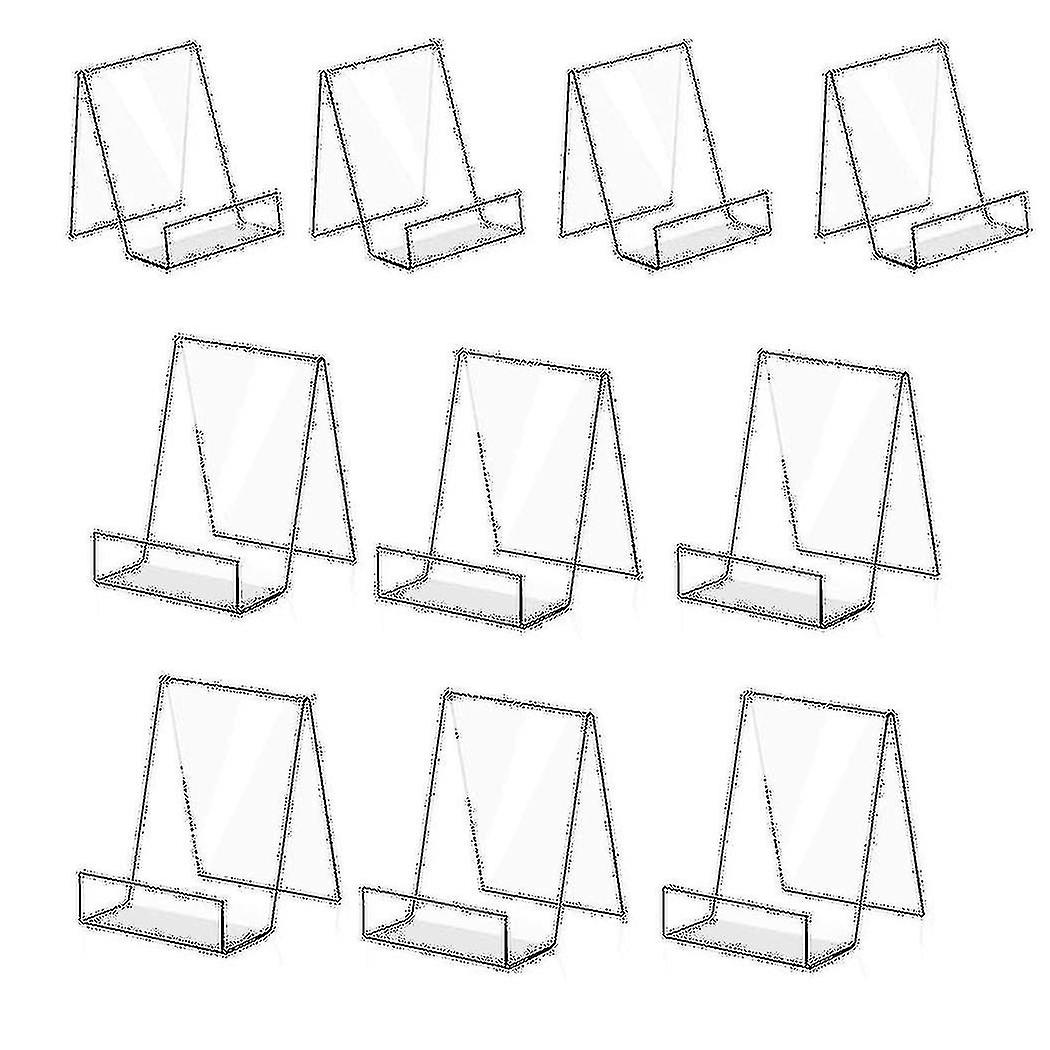 10pack Acryl Bücherständer Klare Acryl Display Staffelei Halter zur Anzeige von Bilderalben, Büchern (