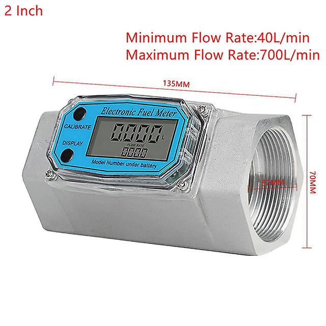 Digital Turbine Flow Meter Flowmeter Gauge Pcb Electronic Flow Indicator Sensor Counter Petrol Fuel Kerosene Methanol Water