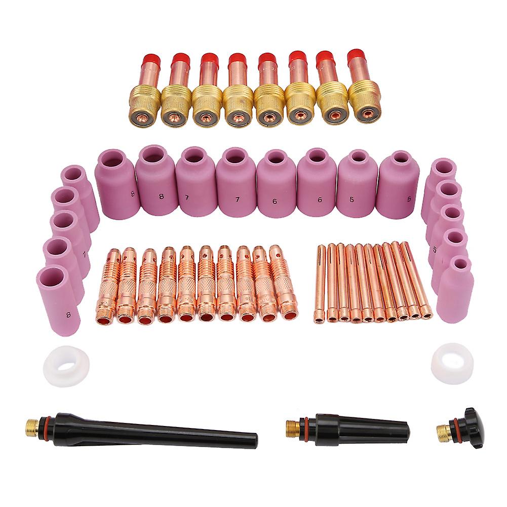 51pcs WP-17/18/26 TIG Welding Torch Consumables Kit, Ceramic