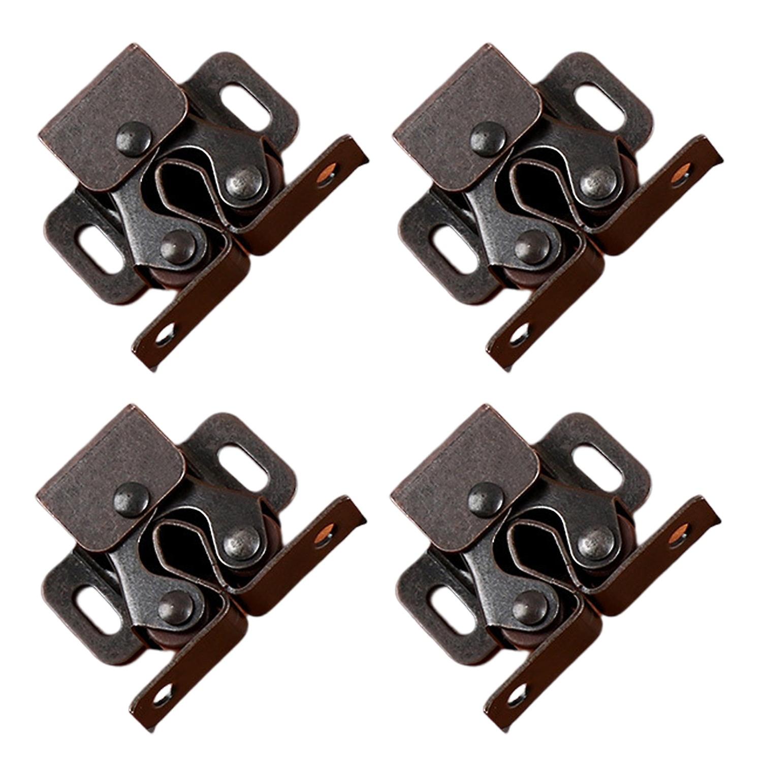 1 Set Cabinet Door Lock Built-in Spring Rustproof Electroplated Adjustable Easy Installation Multipu