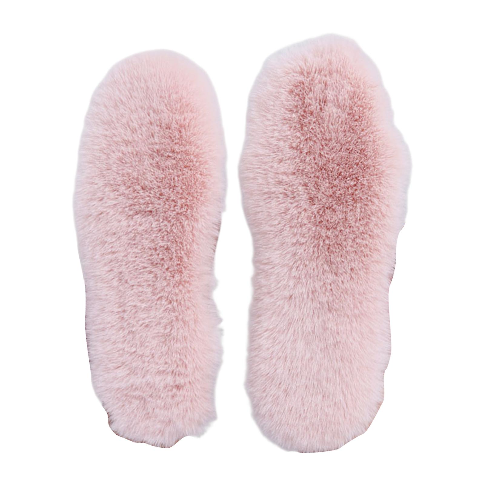 Women Winter Insoles Soft Cozy Thicken Faux Rabbit Fur Keep Warm Anti-deformed Different Sizes Shoes Insoles for Winter