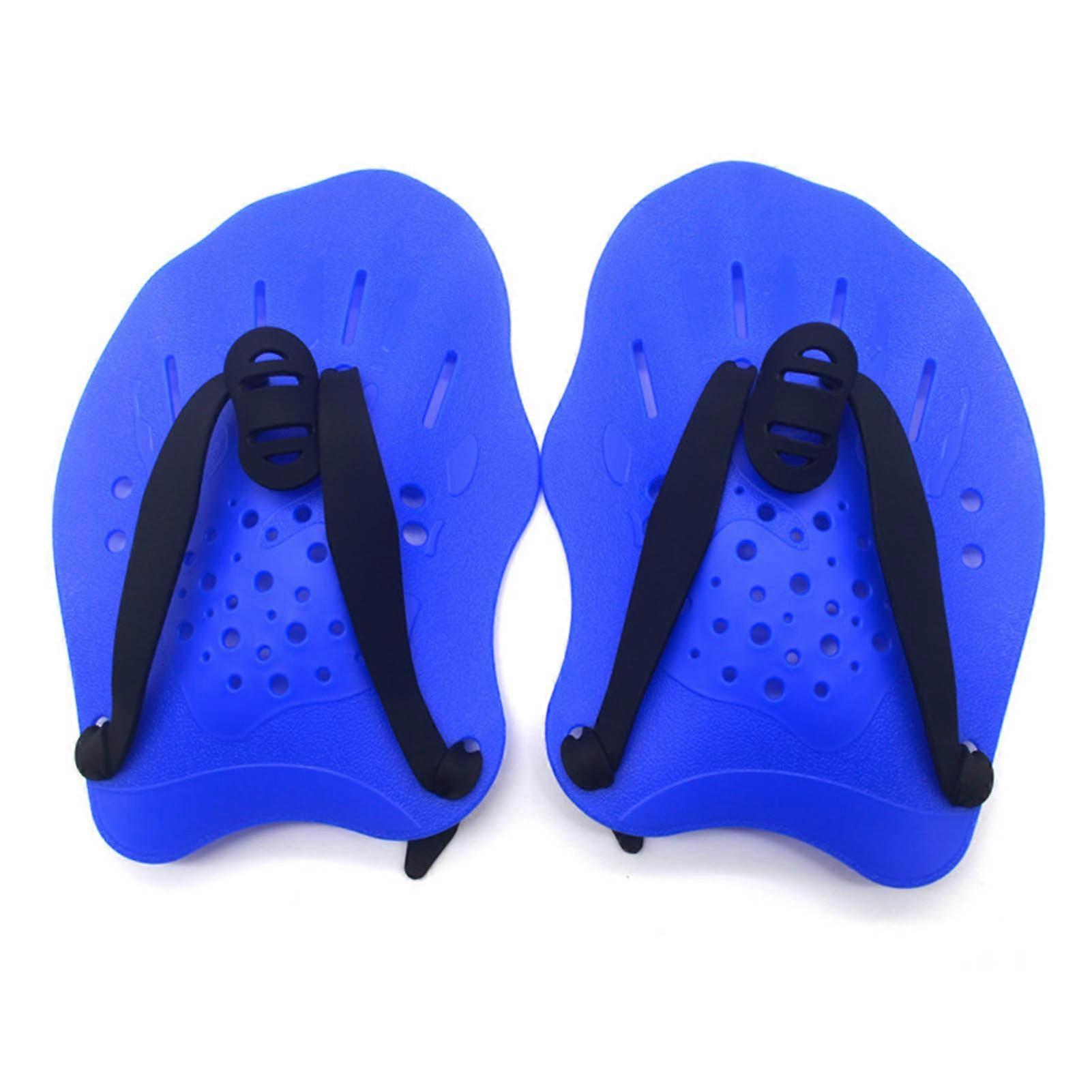 Hand Paddle Sturdy Anti Slip Swim Training Paddles Swimming Assistant Hand Fins for Teenagers Beginners Blue