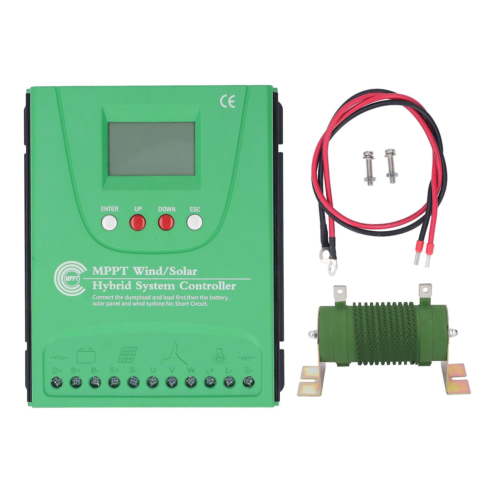 Wind Solar Hybrid Charge Controller 24V 48V MPPT Solar System Regulator for Power 48280