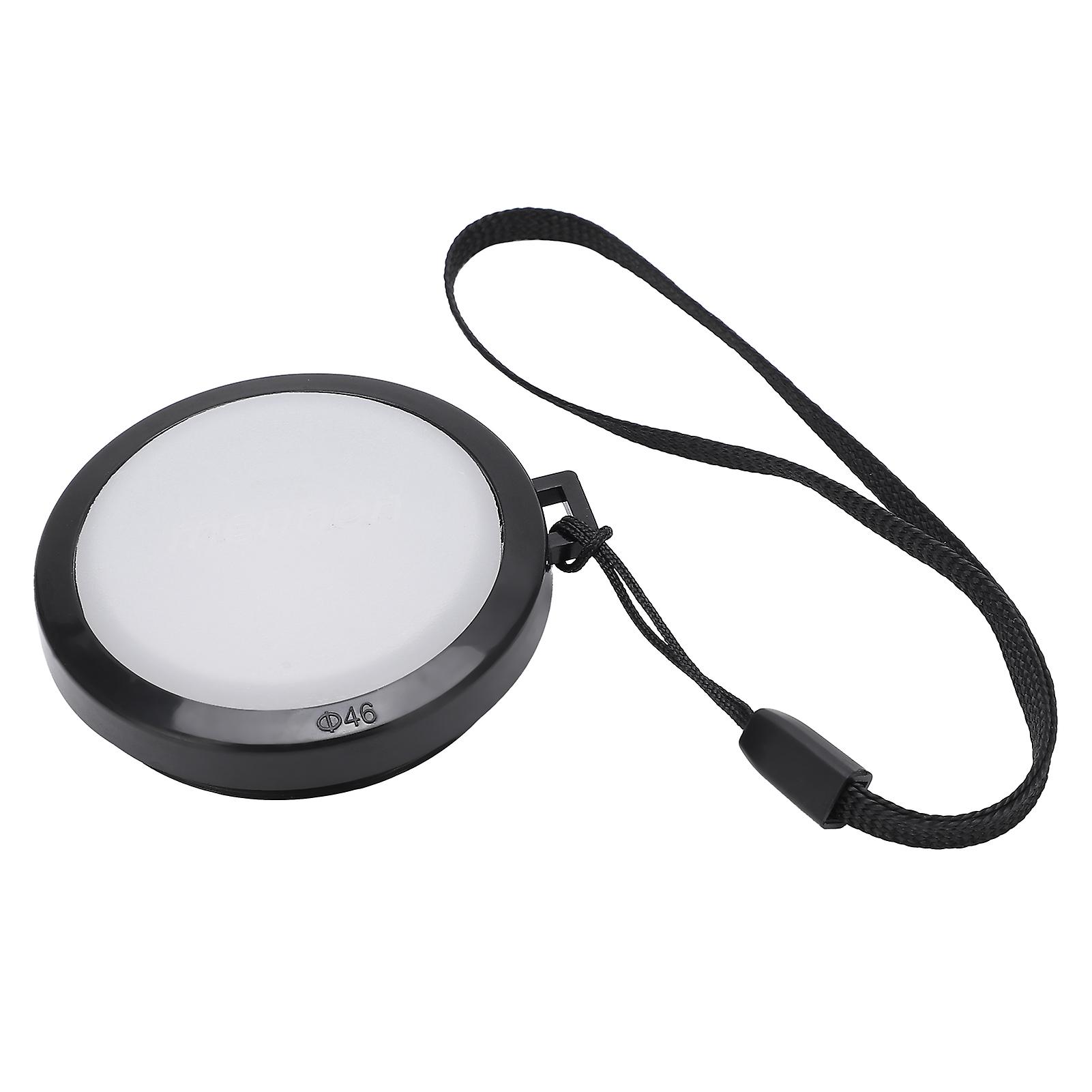 Capture True Colors: White nce Lens Cap with Adapter Ring & Protective Cover