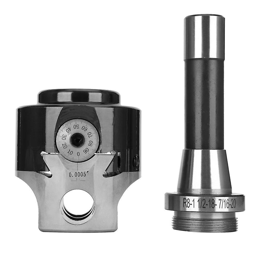 F1-3/4" Adjustable Boring Head R8 F1 Shank Durable for Wood and Metal Lathes