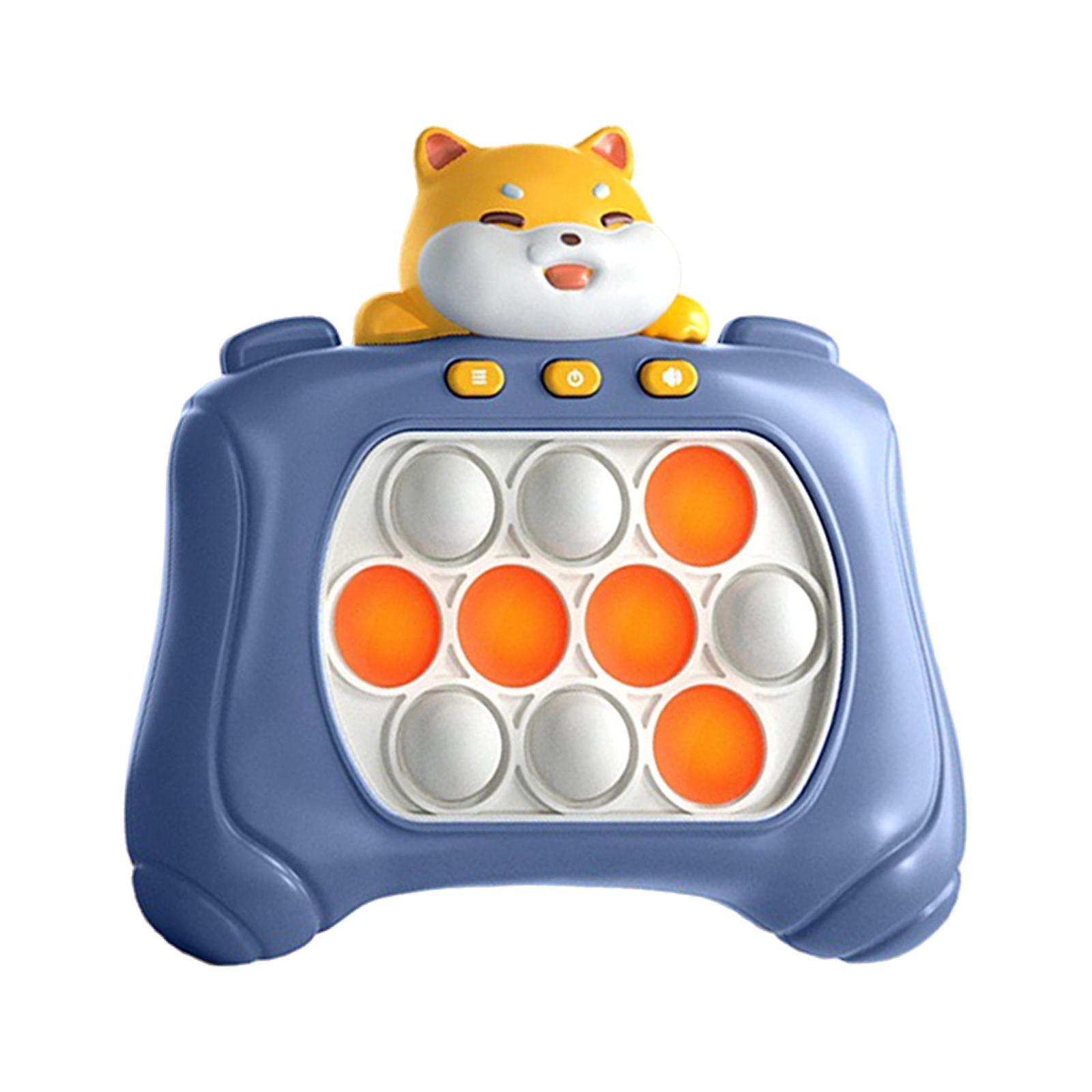 Push Bubble Logical Abilities Portable Light up for Holiday Gift Speed Needs Blue