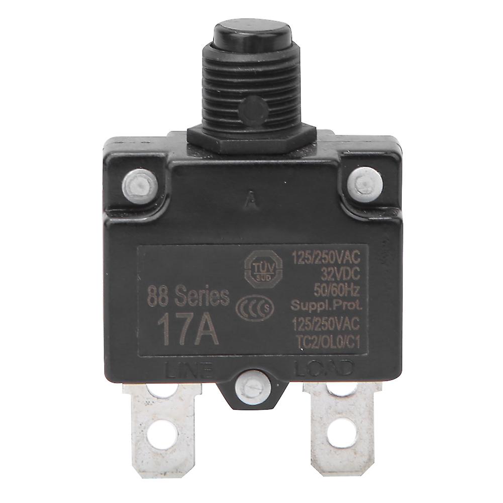 Pcs Electric Air Compressor Circuit Breaker Overload Overcurrent Protector 17A