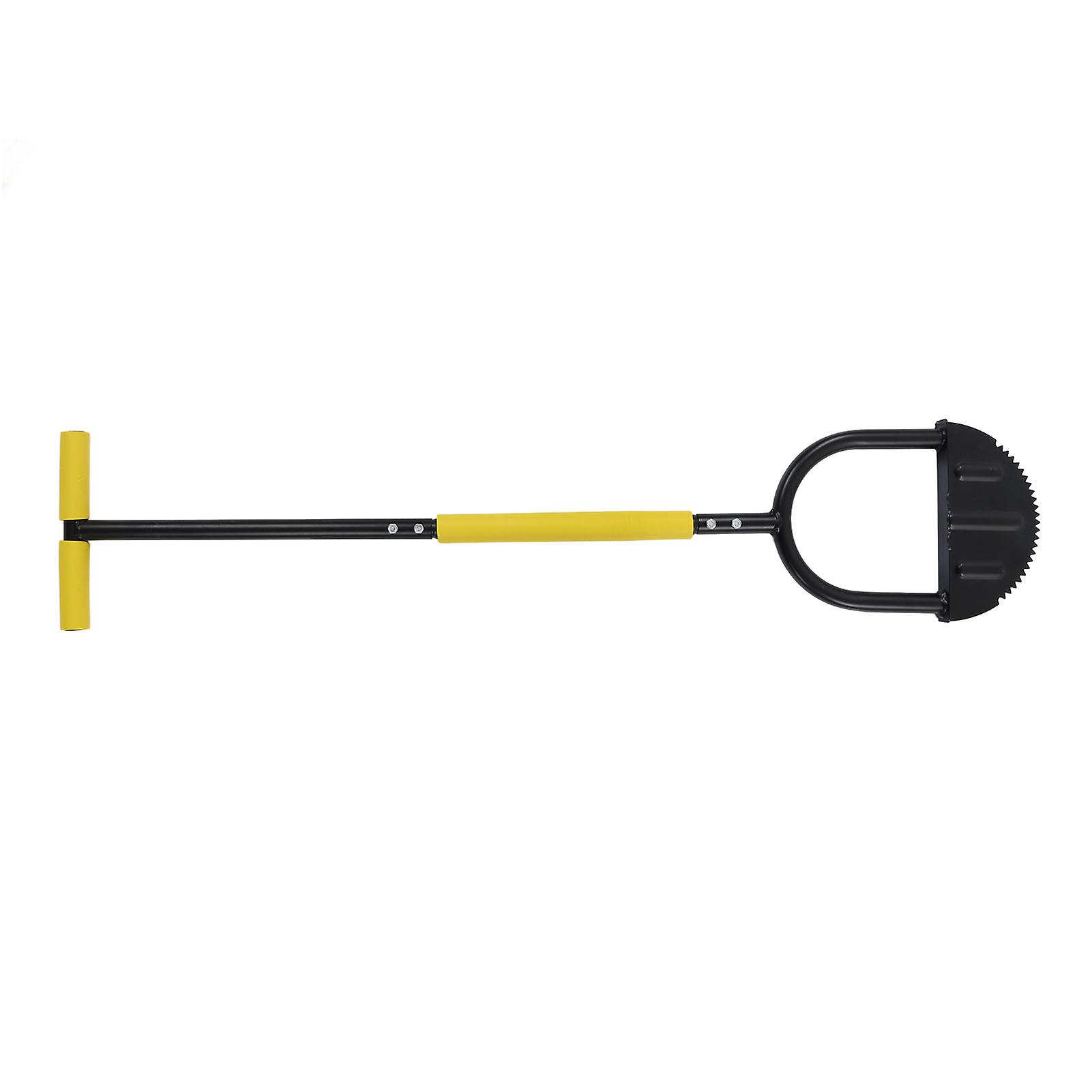 Manual Lawn Edger Steel Structure Saw Tooth Blade T Handle Sponge Cover Wide Pedal Garden Trimming Edging Tool