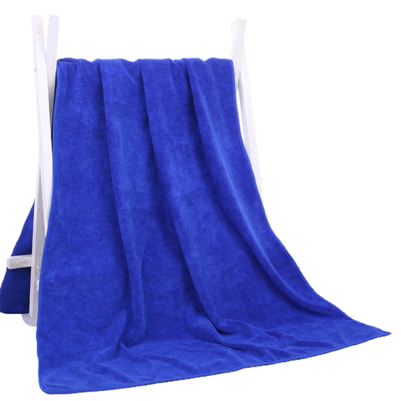 Microfiber Bath Towel Highly Absorbent Quick Drying Super Soft Pure Color no Lint Large Bath Towel