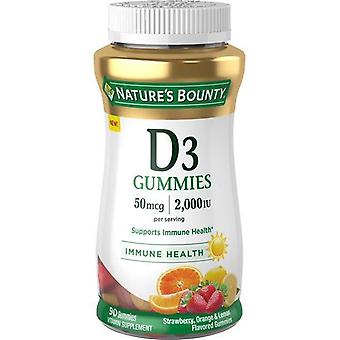 Nature's Bounty Vitamin D3 Gummies, 50 Mcg, 2000 Iu, 90 Ct