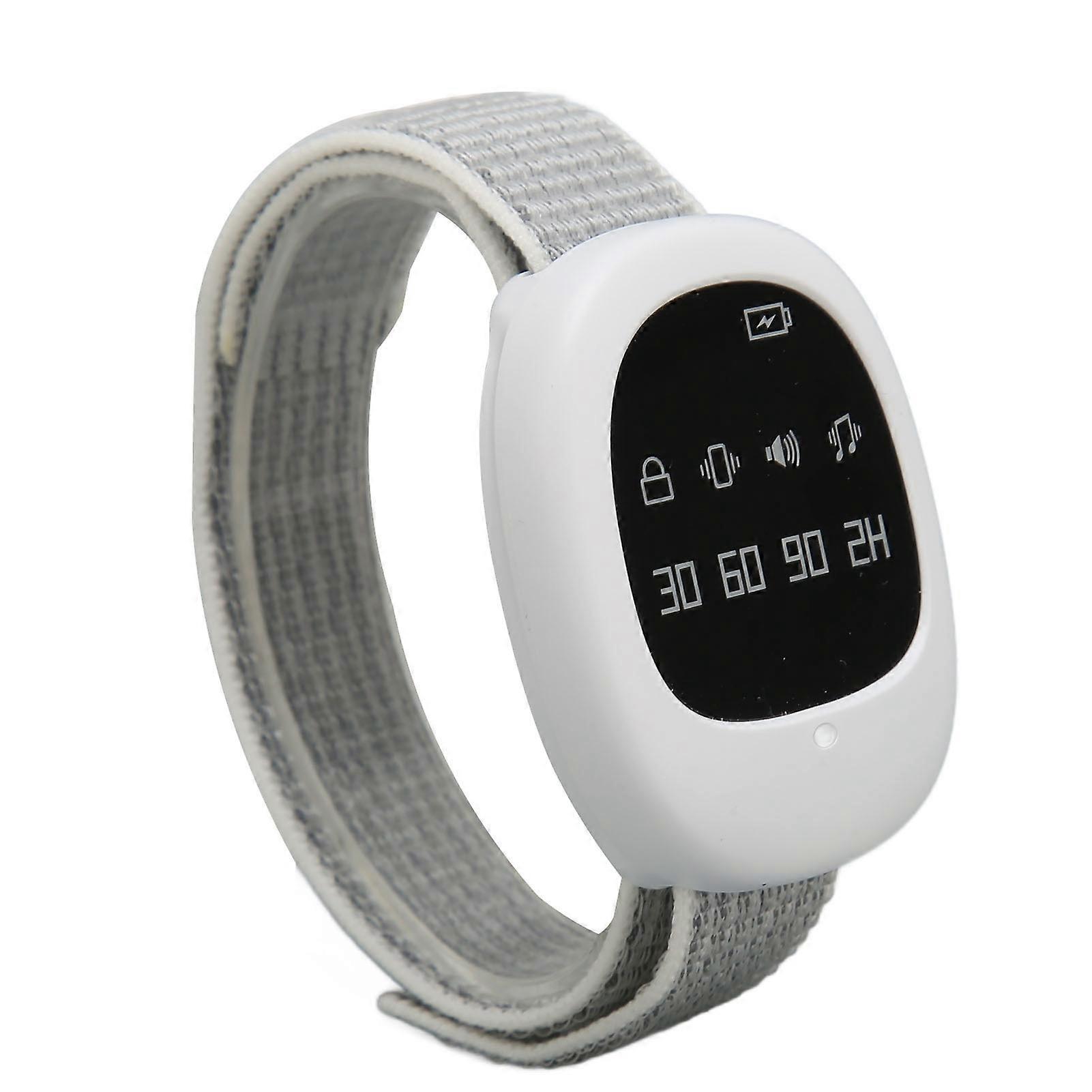 Wireless Bedwetting Alarm 4 Timing Music Vibration Bedwetting Sensor Watch for Children Elderly 